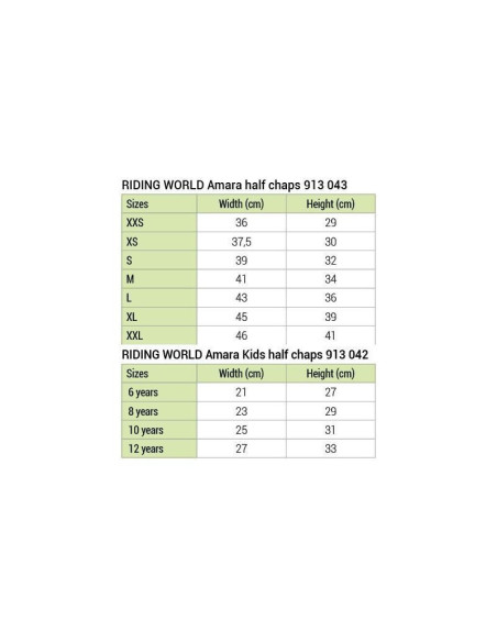 Mini-Chaps Riding World Amara