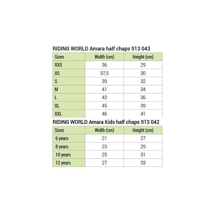 Mini-Chaps Riding World Amara