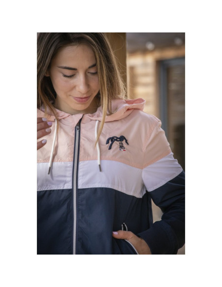 Blouson Pénélope "Celecce" marine/rose