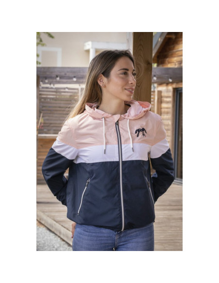Blouson Pénélope "Celecce" marine/rose