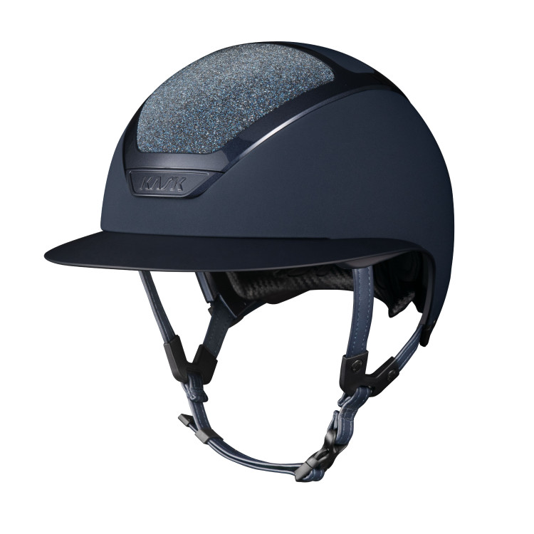 Casque Kask Star Lady Swarovski Carpet Sans Top marine