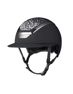 Casque Kask Star Lady Swarovski Pearls noir