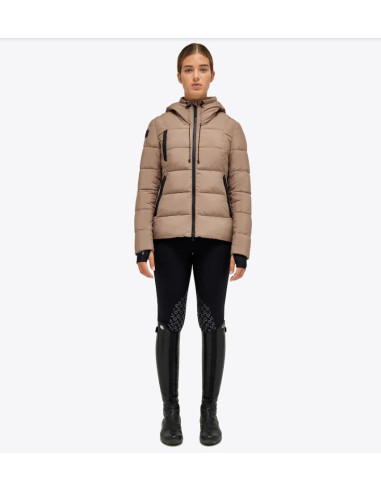 Doudoune Cavalleria Toscana Matte Jersey Quilted Hooded Puffer biscuit