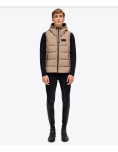 Doudoune Sans Manche Cavalleria Toscana Geo Cut Nylon Hooded Puffer noir 2