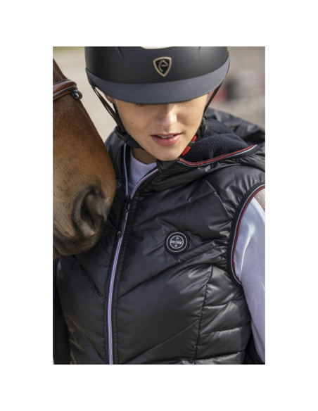 Gilet Sans Manches Equithème "Léa" noir