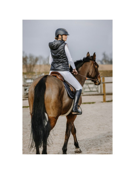 Gilet Sans Manches Equithème "Léa" noir