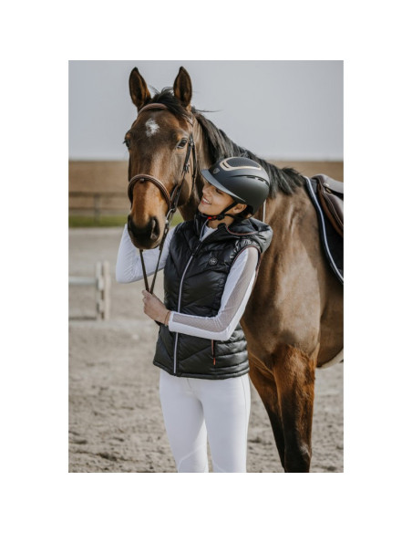 Gilet Sans Manches Equithème "Léa" noir
