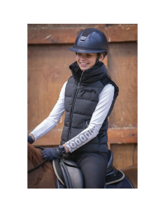 Penelope "Sonia" Sleeveless Down Jacket Black