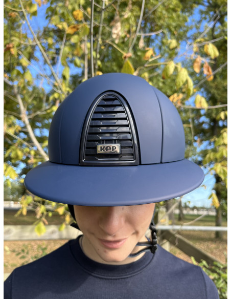 Casque d'équitation Cromo 2.0 New Shine black visière polo KEP | OHLALA