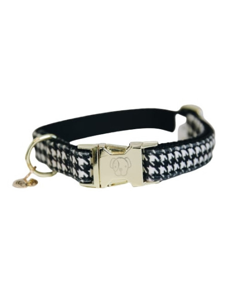 Collier pour Chien Kentucky Pied-De-Poule NOIR