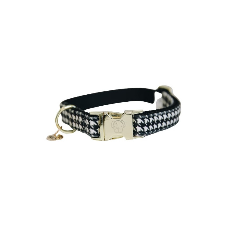 Collier pour Chien Kentucky Pied-De-Poule NOIR