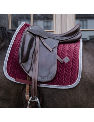 Tapis Kentucky Velvet Contrast Dressage Bordeaux