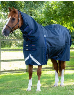 Couverture Premier Equine Buster Storm Combo Turnout 420G Avec Cou Violet 2