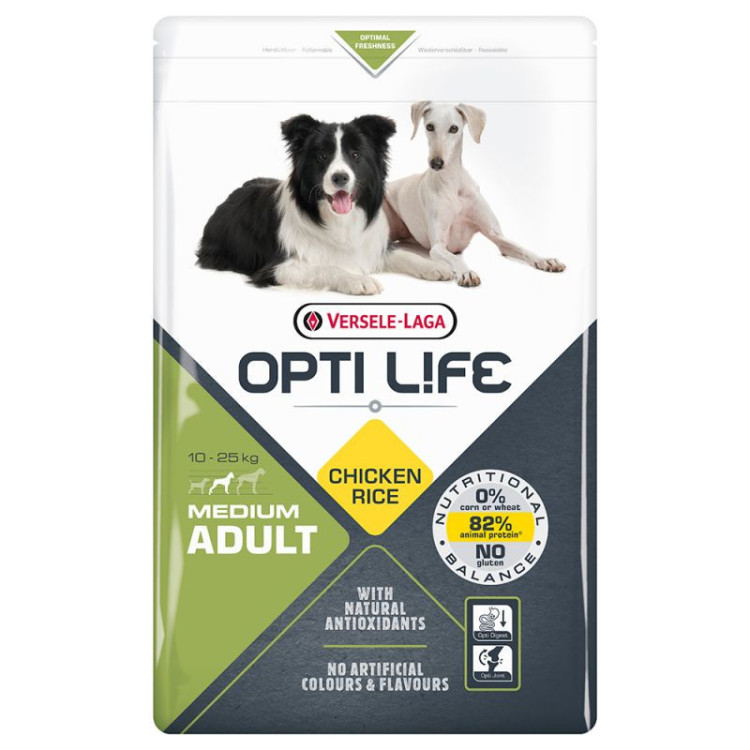 Croquettes Opti Life Adulte Medium 12,5 KG