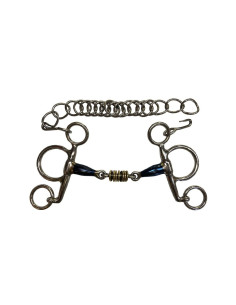 Mors Jump'In Pelham Blue Steel Petite Branches Double Brisure Cuivre