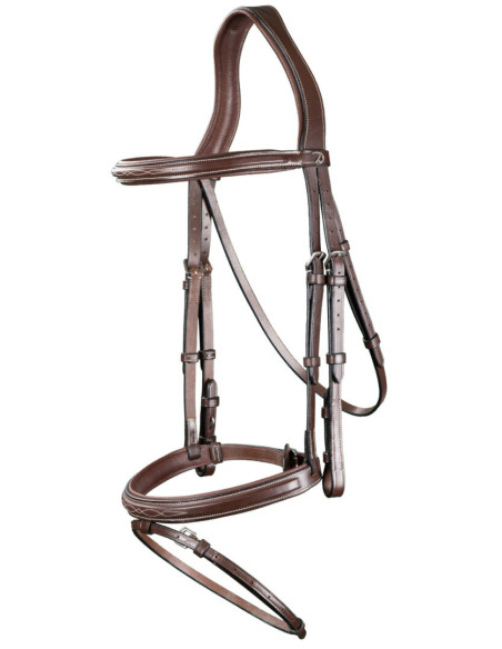 Bridon Dy'on Muserolle Combinée US Collection brun