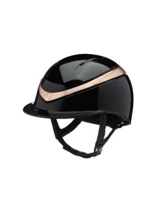 Casque Charles Owen Halo Glossy Noir/Rose Gold