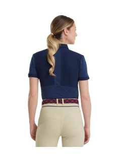 Polo Horse Pilot Aeromesh Femme Marine 2