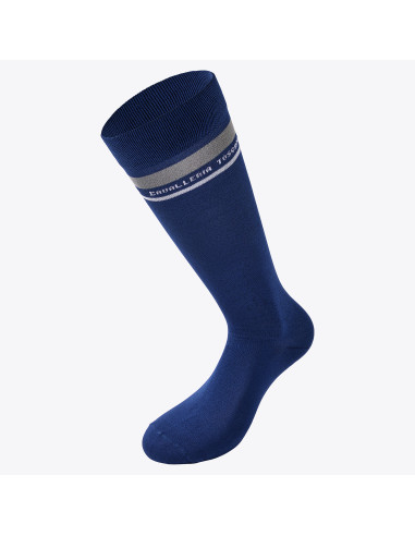 Chaussettes Cavalleria Toscana Embroidered CT Stripe bleu nuit