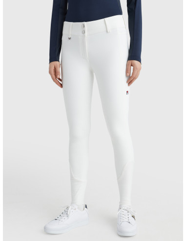 Pantalon Tommy Equestrian Full Grip Pro optic white