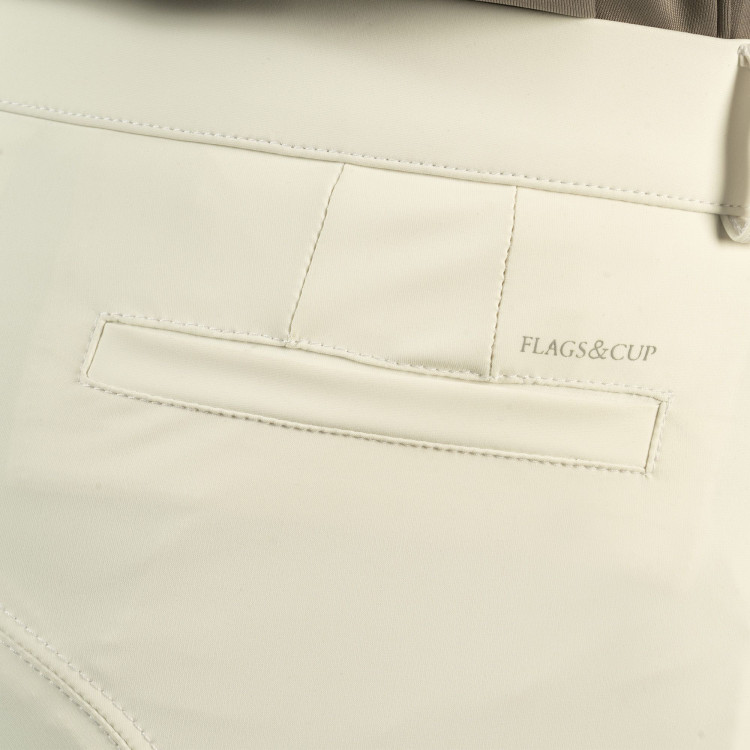 Pantalon Flags & Cup Guerande Blanc