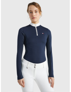 Polo Tommy Equestrian Fresh Air' Performance Manches Longues desert sky