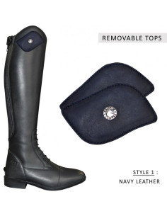 Empiècement Canter Pour Bottes Pratoni Noir 2