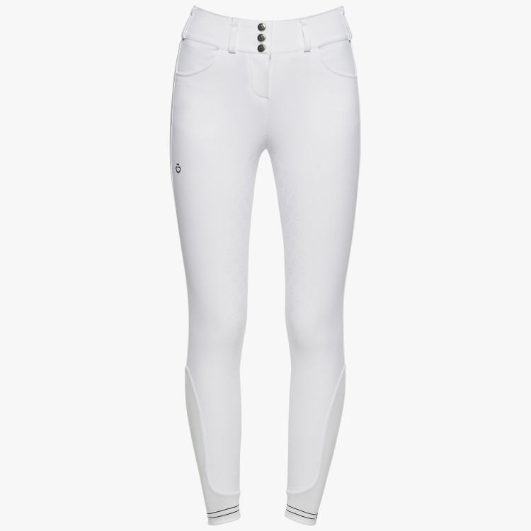 Pantalon Cavalleria Toscana High Waist Silicone Full Grip blanc