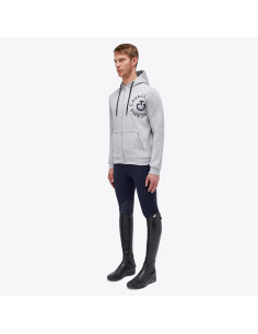 Sweat Cavalleria Toscana Cotton Zip Embossed Logo 2