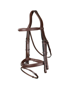 Bride Dy'on Muserolle Combinée NEC Marron