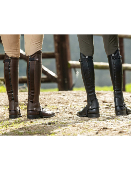 Mini-chaps Dy'on Classic mannequin marron et noir