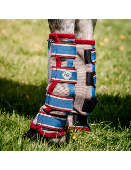 Guêtres Horseware Flyboots cerise