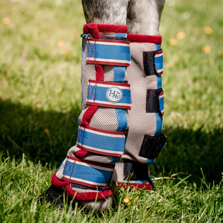 Guêtres Horseware Flyboots cerise