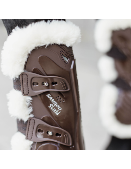 Guêtres Kentucky Bamboo Elastic Mouton Vegan brun