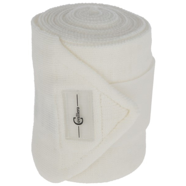 Bande Covalliero En Tricot blanc