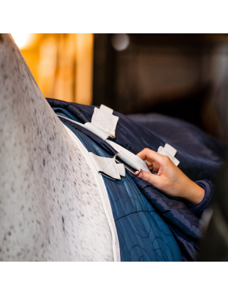 Liner Horseware Duo Pour Chevaux - Sous-couverture Légère Marine - Taille 115-165 Cm