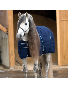Couverture Horseware Rambo Stable Rug 200grs marine