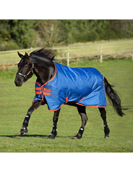 Couverture Horseware Mio Turnout 200grs marine/rouge