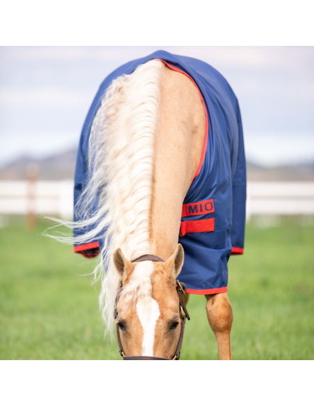 Couverture Horseware Mio Turnout 200grs marine/rouge