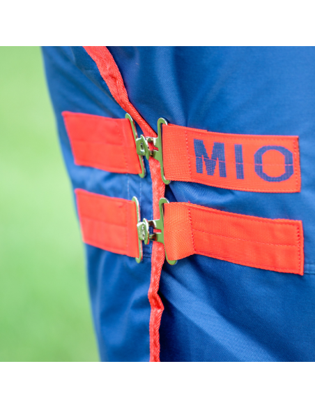 Couverture Horseware Mio Turnout 200grs marine/rouge