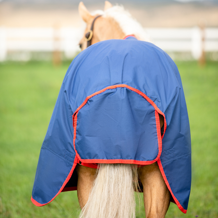 Couverture Horseware Mio Turnout 200grs marine/rouge