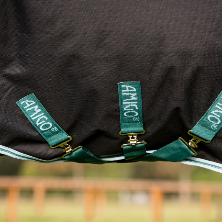 Couverture Horserware Amigo Bravo 12 plus 250grs marine turquoise