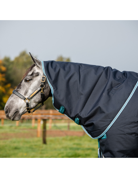 Couverture Horserware Amigo Bravo 12 plus 250grs marine turquoise