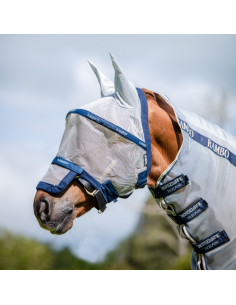 Masque anti-mouches Horseware Rambo Plus Flymask marine