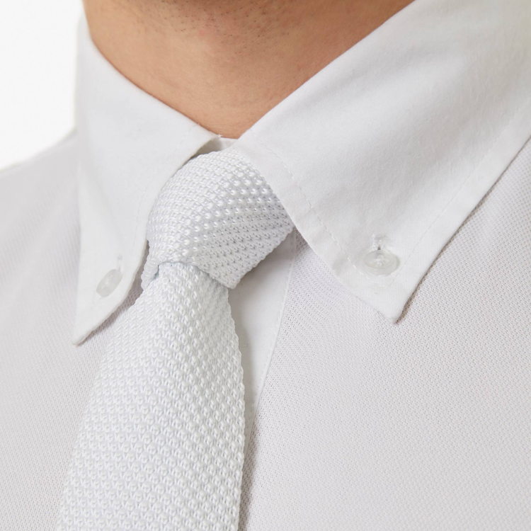 Polo De Concours Premier Equine Long Sleeve Show Shirt Giulio White