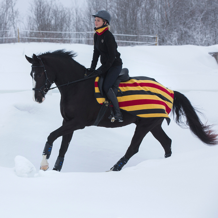 Couvre-Reins Horseware Rambo Competition Sheet jaune rayé noir