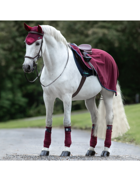 Couvre-Reins Horseware Rambo Waterproof Fleece Competition Sheet bordeaux