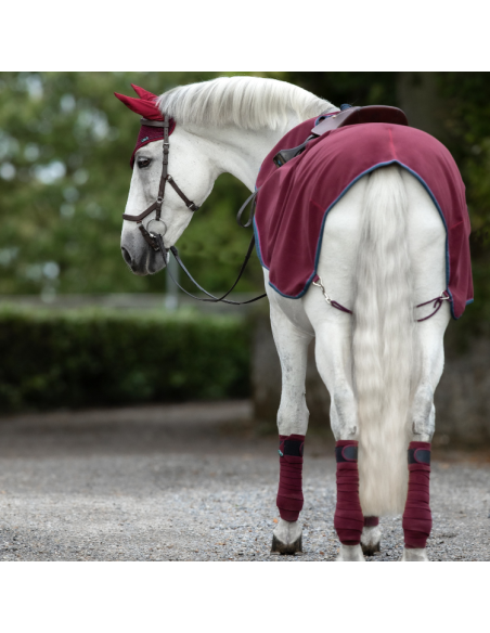 Couvre-Reins Horseware Rambo Waterproof Fleece Competition Sheet bordeaux