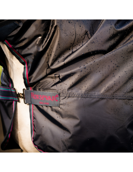 Couverture de pluie Horseware Rambo Mack In A Sack marine/bordeaux