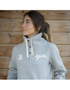 Sweat Pénélope Pepita gris